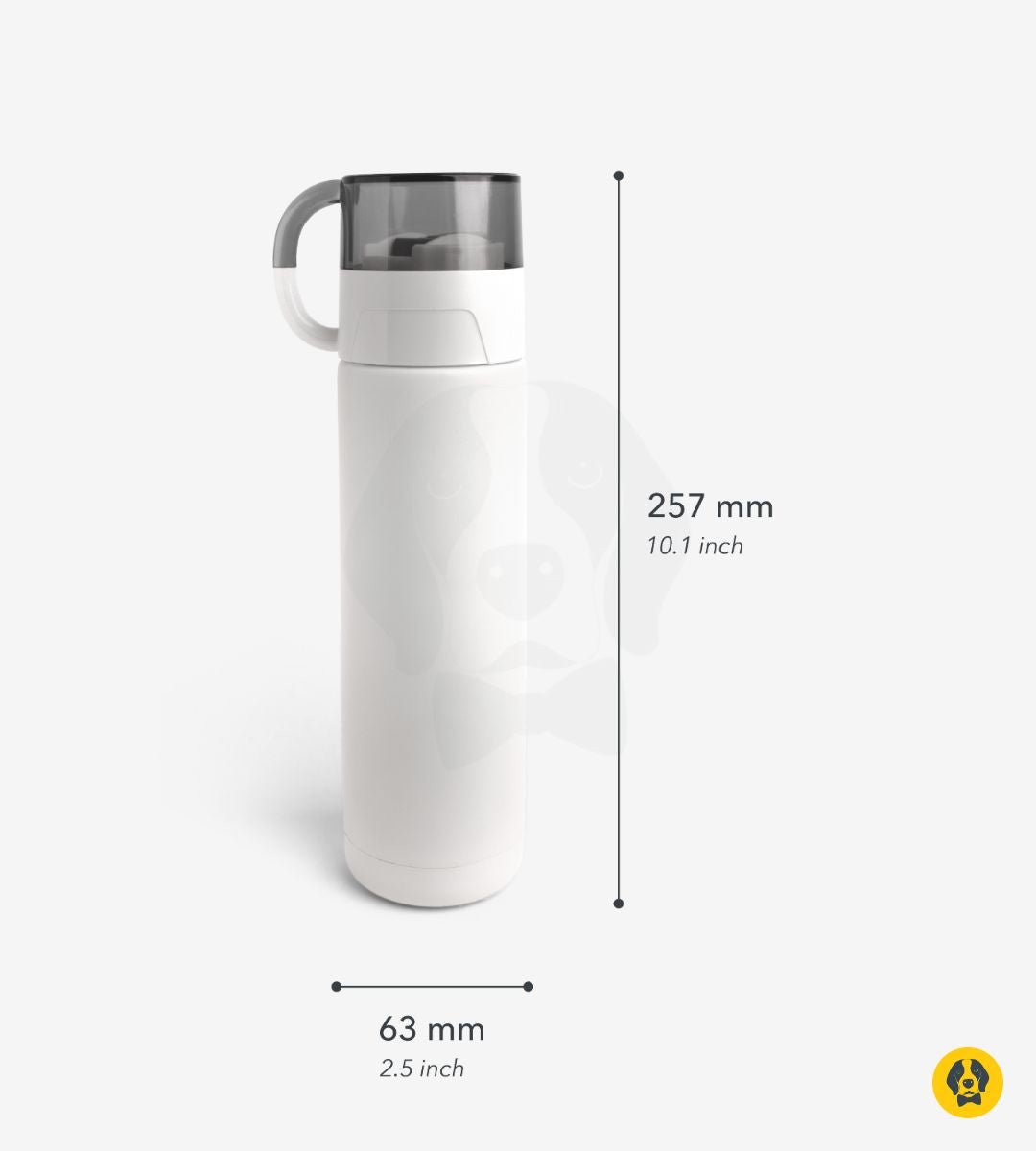 Stotodo Beacon Flask White 500 ml Bottle Dimensions