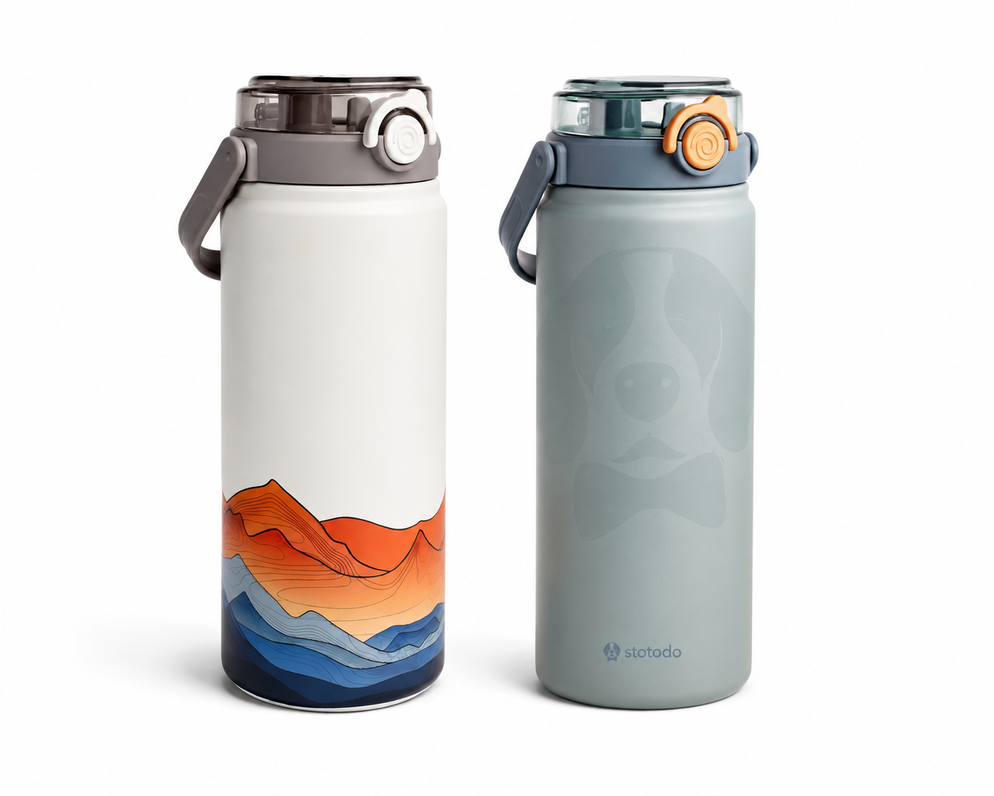 Tank dual sipper flask