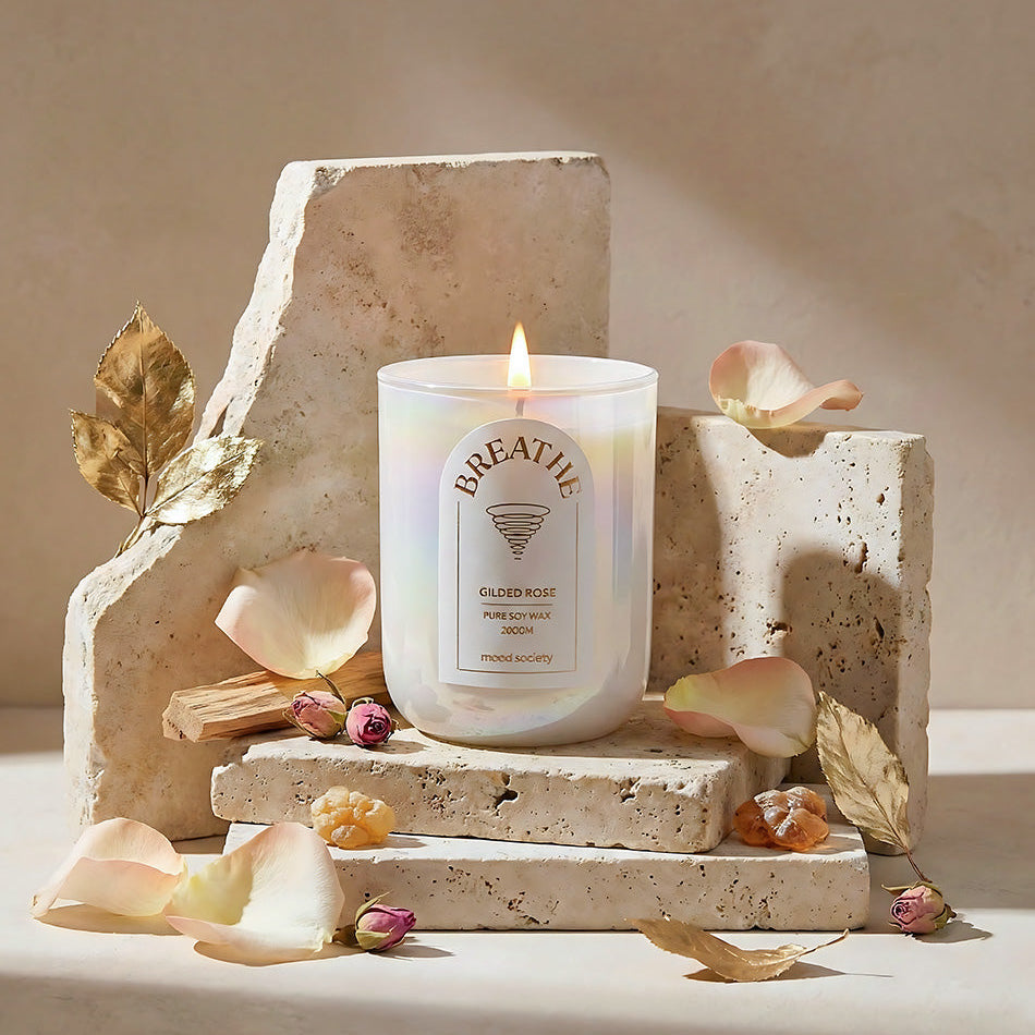 Gratitude & Breathe Scented Candle Gift Box