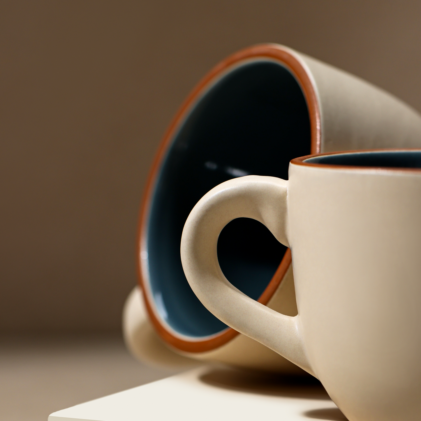 Twin Hue - Handcrafted Ceramic Cup (Set of 2)