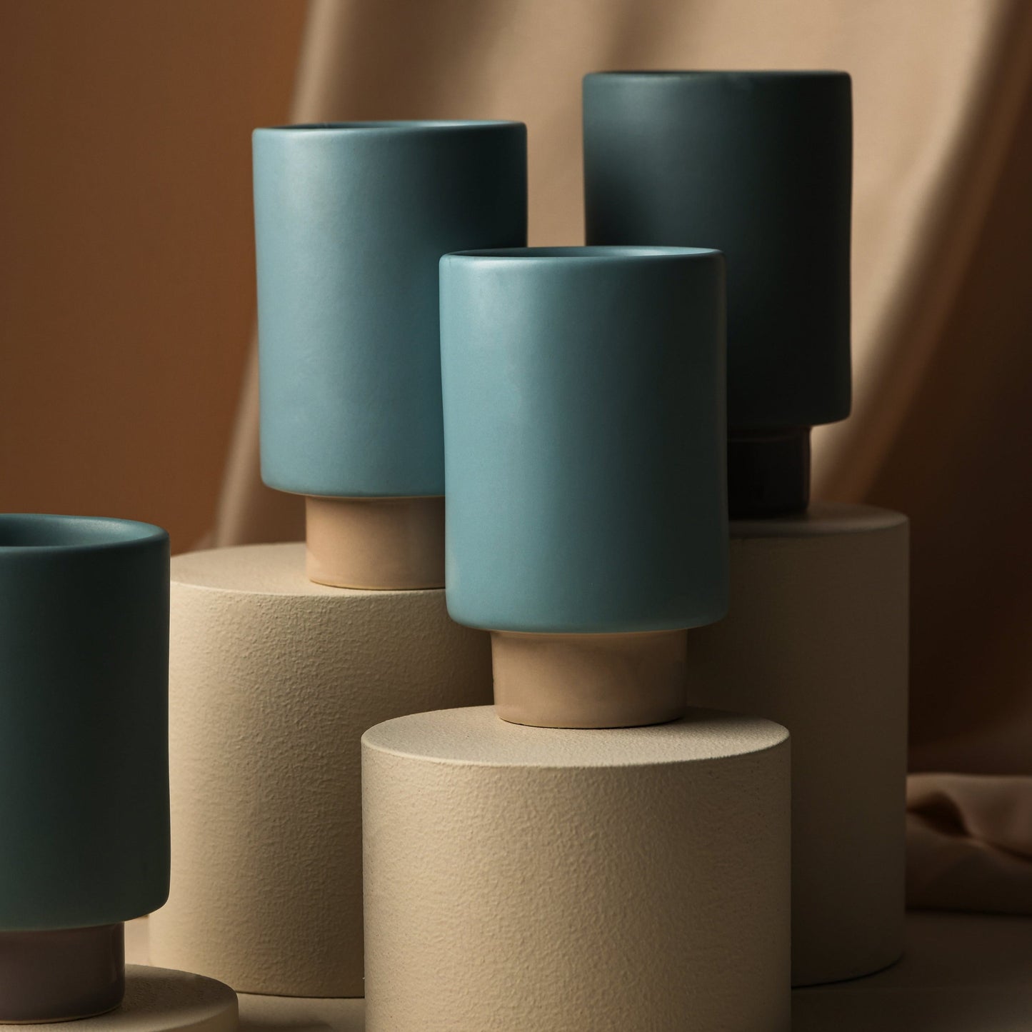 Oasis - Handcrafted Ceramic Vase (Set of 2)