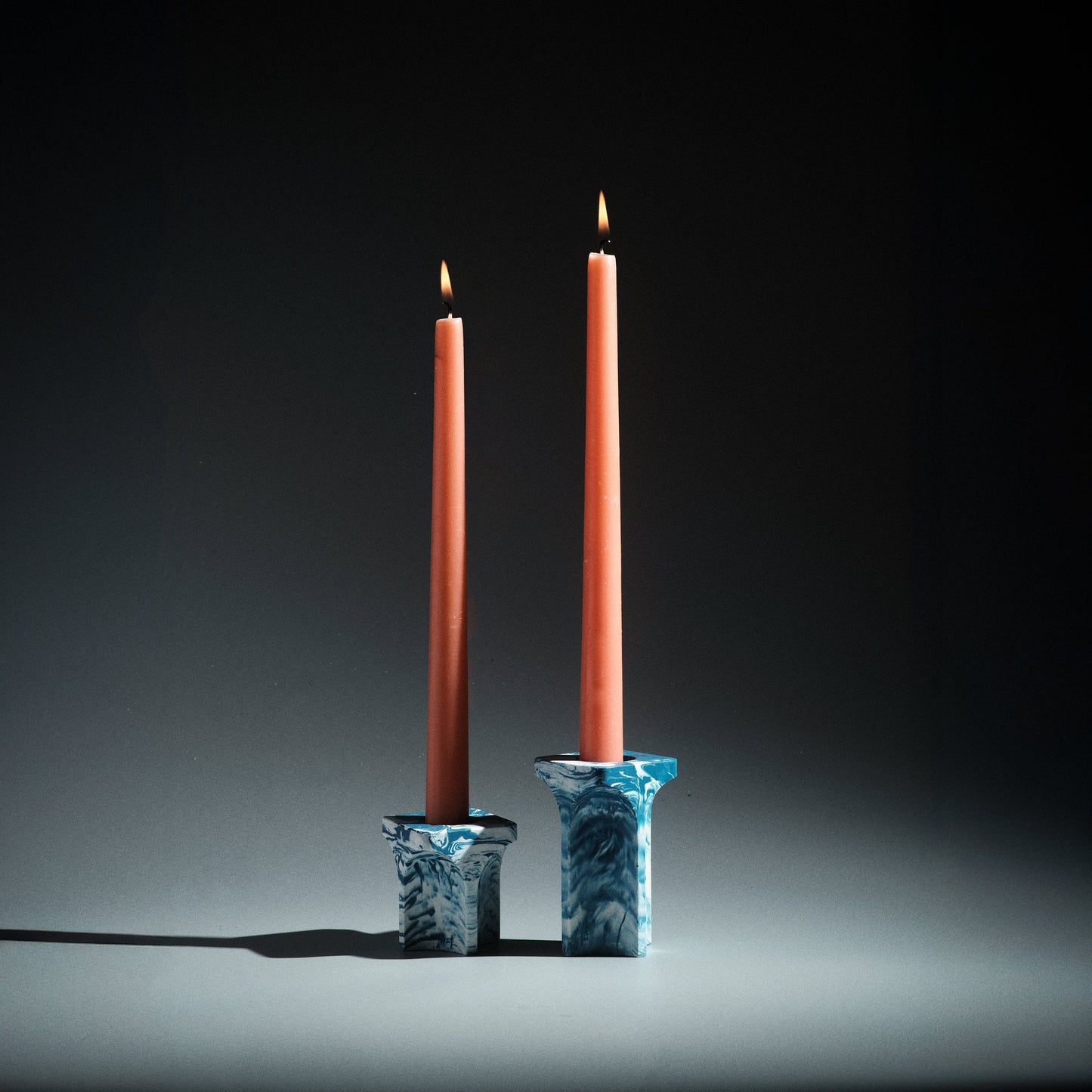 Kiva Candle Holder – Jesmonite Taper Stand, Set of 2