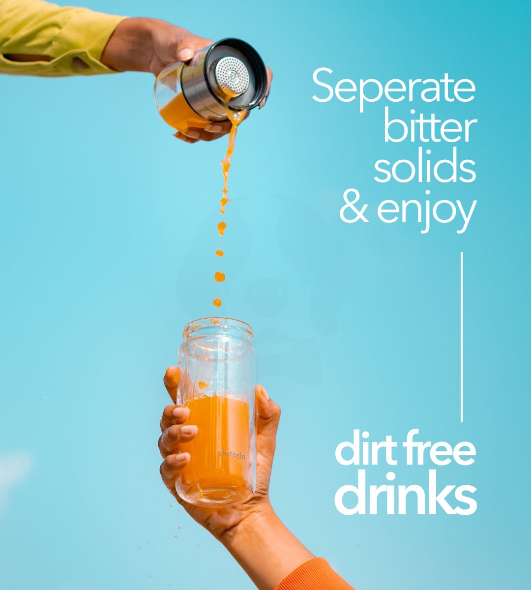 Brewski Shaker Infuser 300 ml Drink Mixer Dirt Free Drinks