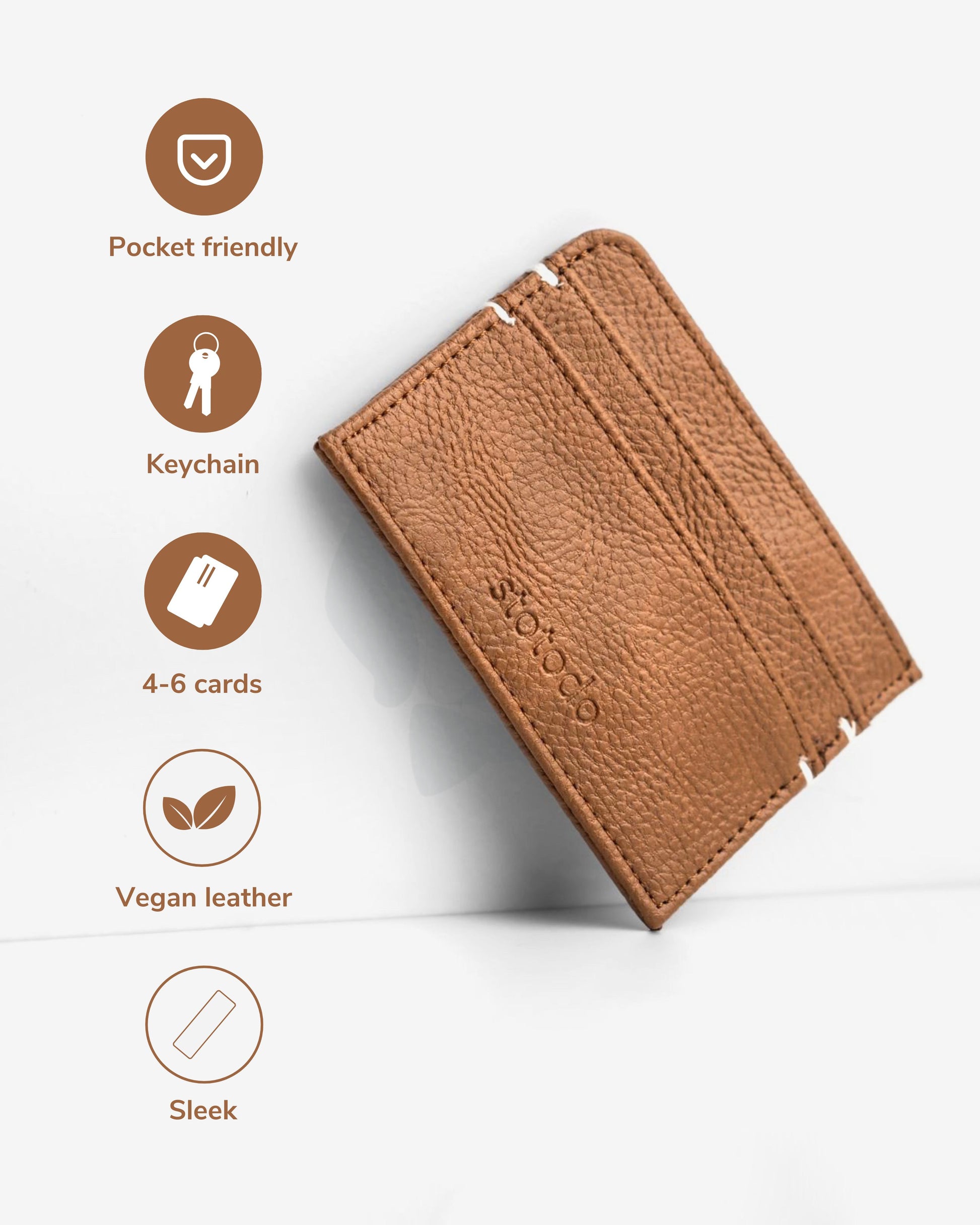 Pockit Cardholder Wallet & Keychain Features