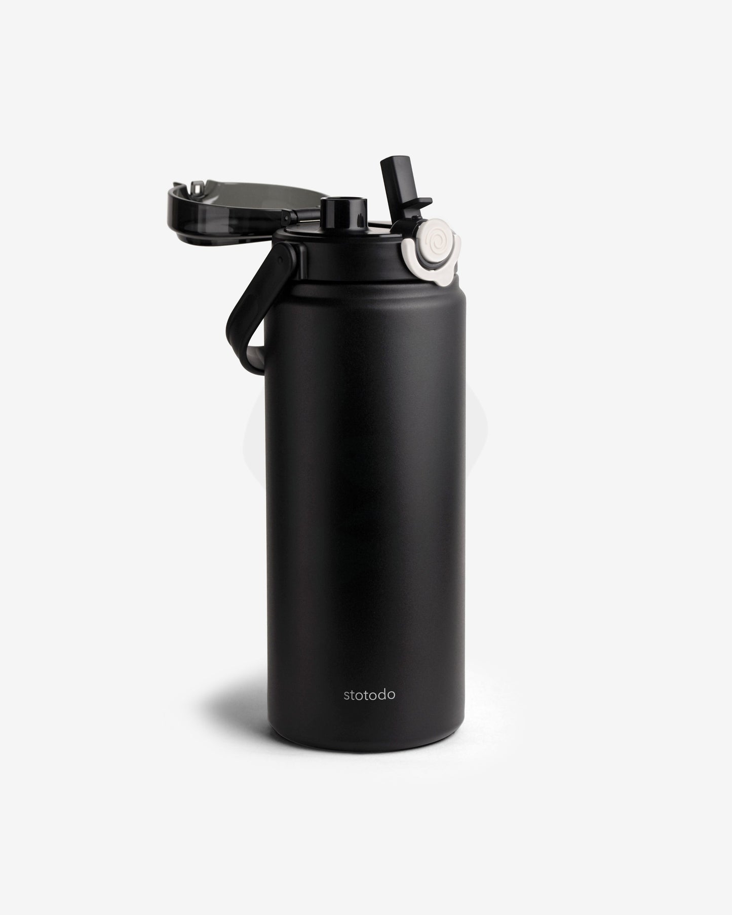 Stotodo Tank Dual Sipper Flask - White 1.2L Bottle