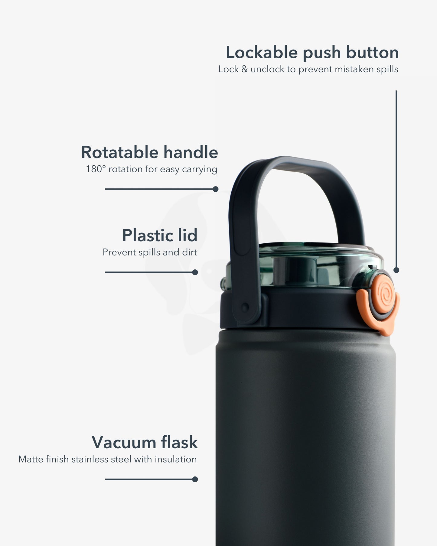 Stotodo Tank Dual Sipper Flask - Green 1.2L Bottle Features Additional
