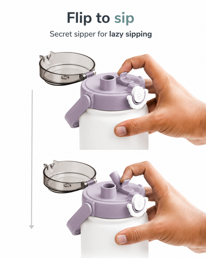 Tank Dual Sipper flask  | 800ml Insulated