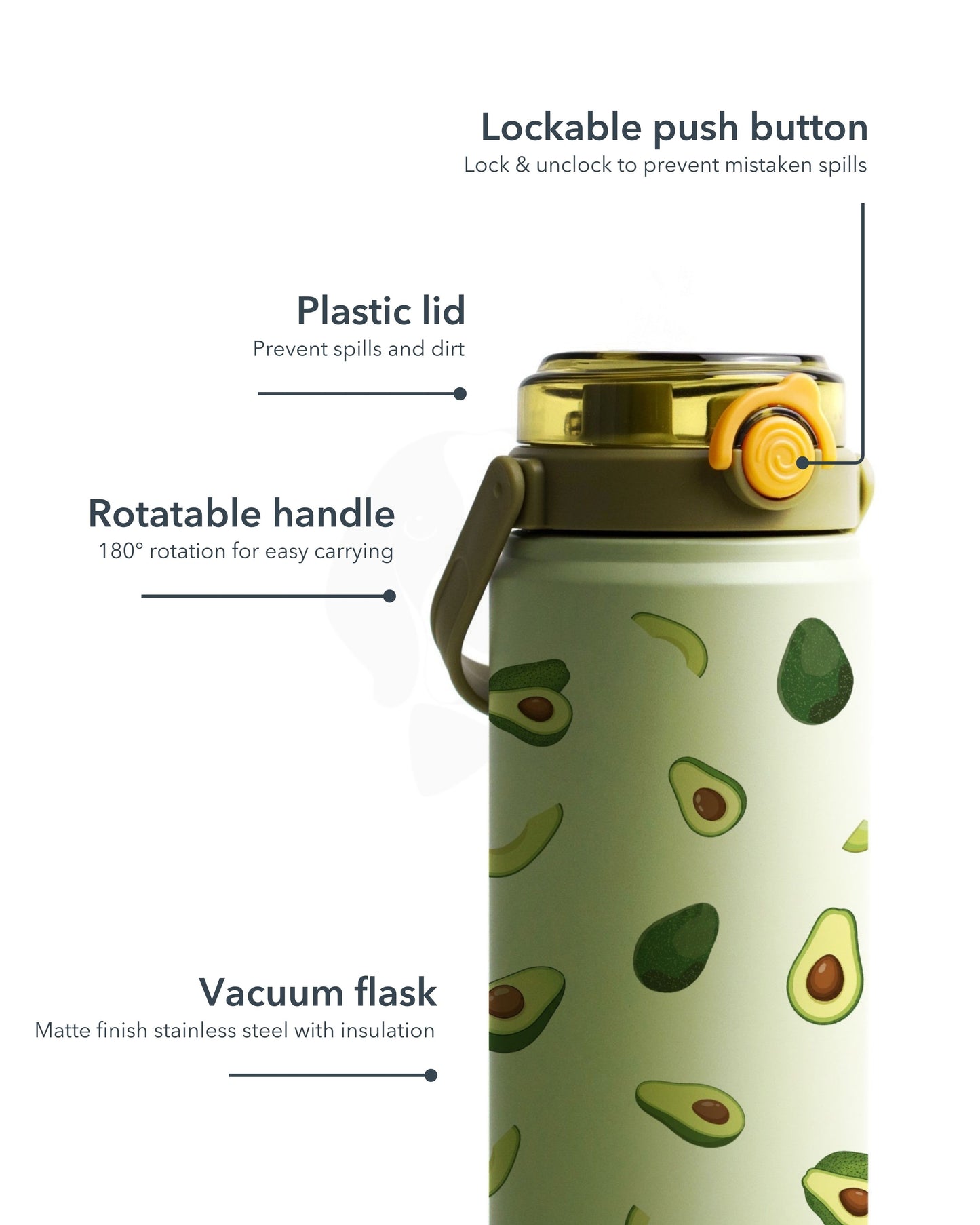 Tank Avocray | Limited Edition Insulated Sipper Flask