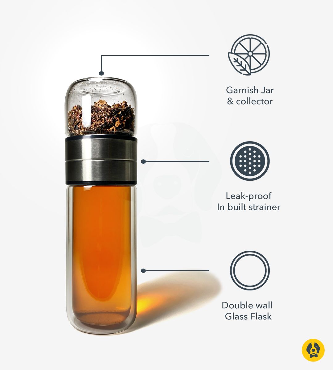Brewski Shaker Infuser 300 ml Drink Mixer 