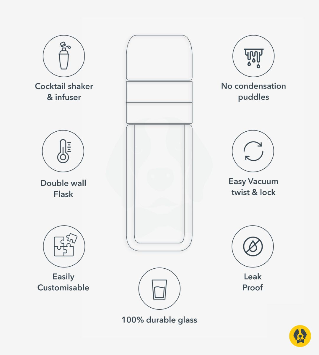 Brewski Shaker Infuser 300 ml Features