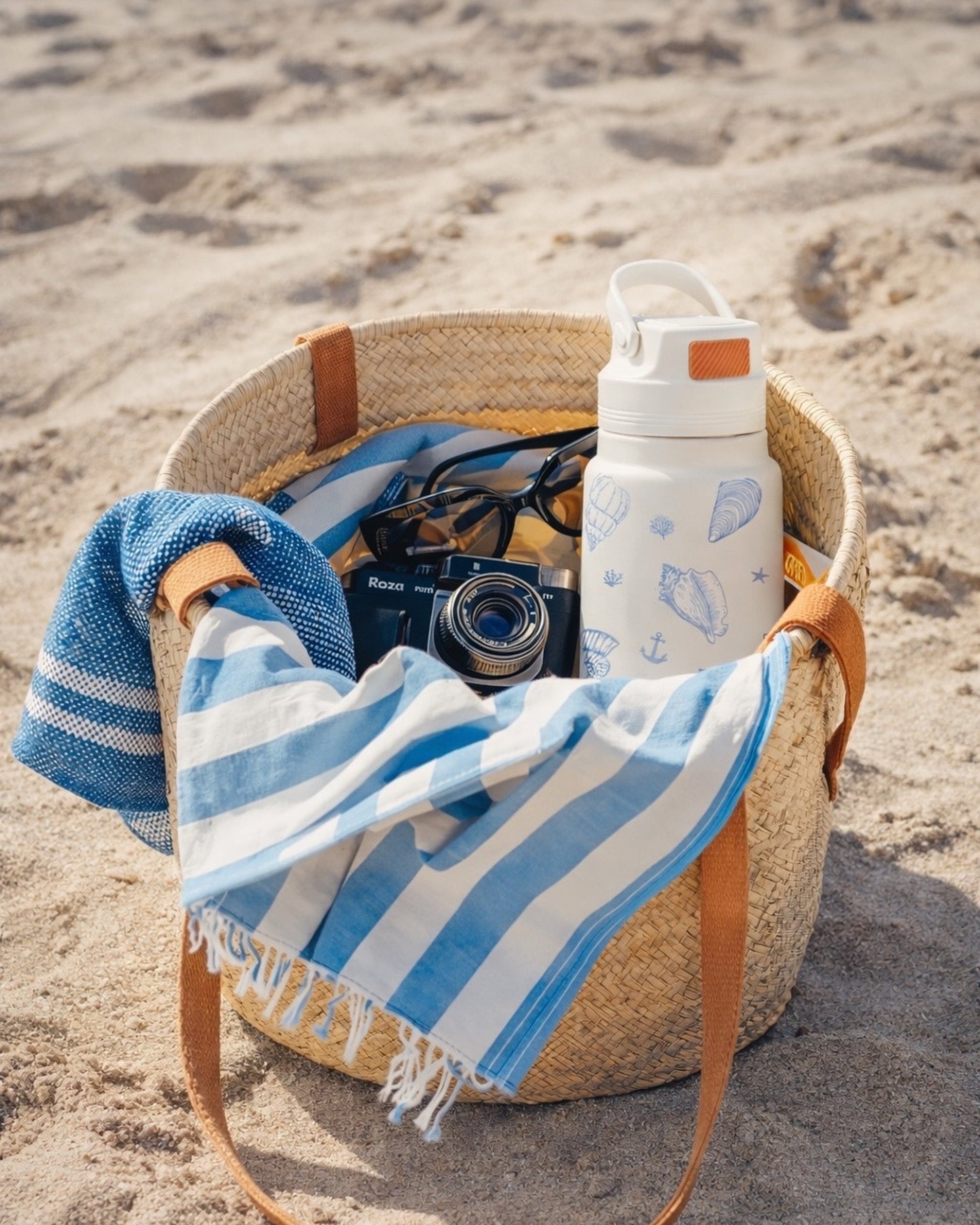 Droid Summer Shell insulated sipper flask – press-button lid and detachable straw detail view