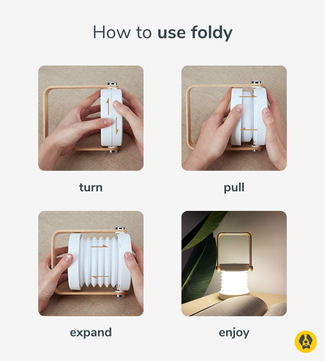 Foldy lamp