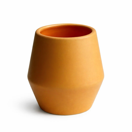 Ochre – Sculpted Coffee Cup (Set of 2)