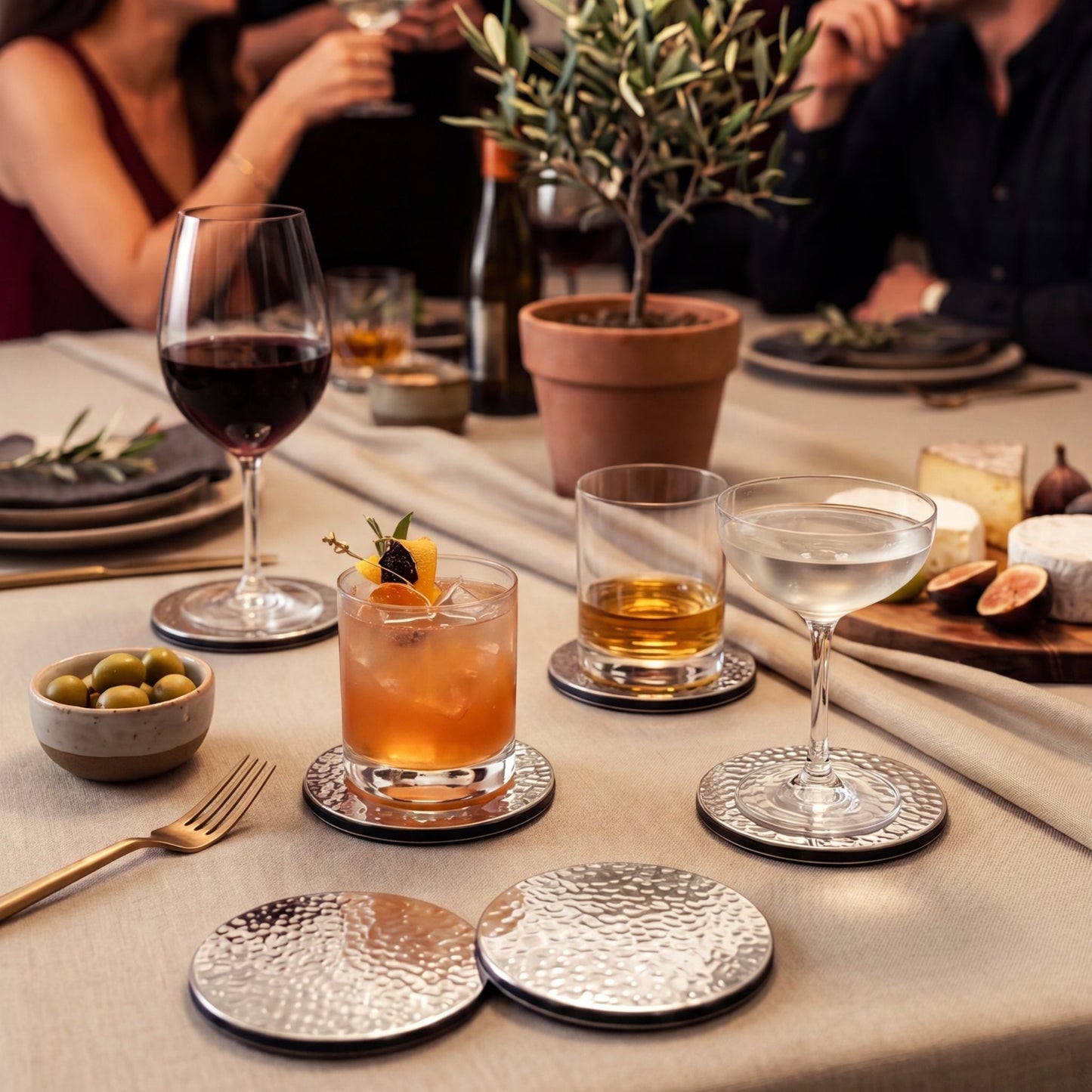 Pearl coasters x 4