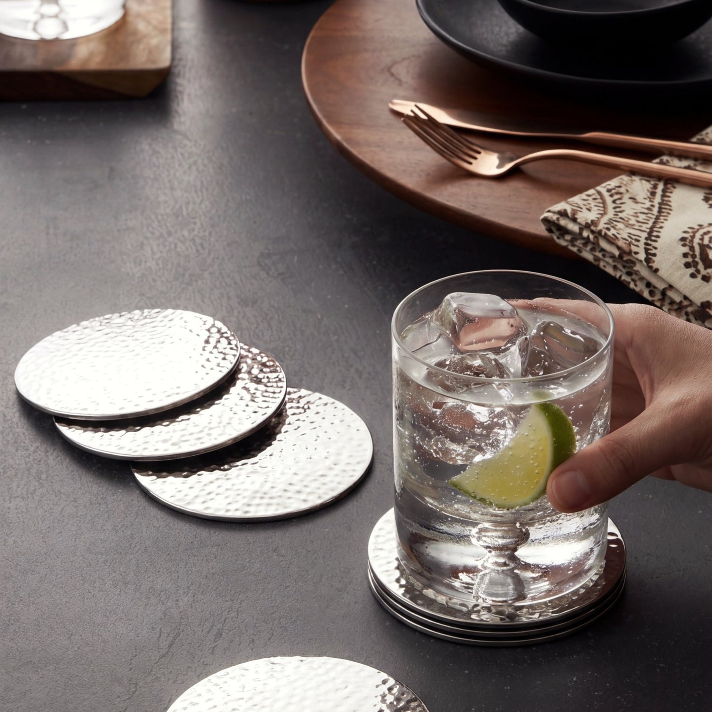 Pearl coasters x 4
