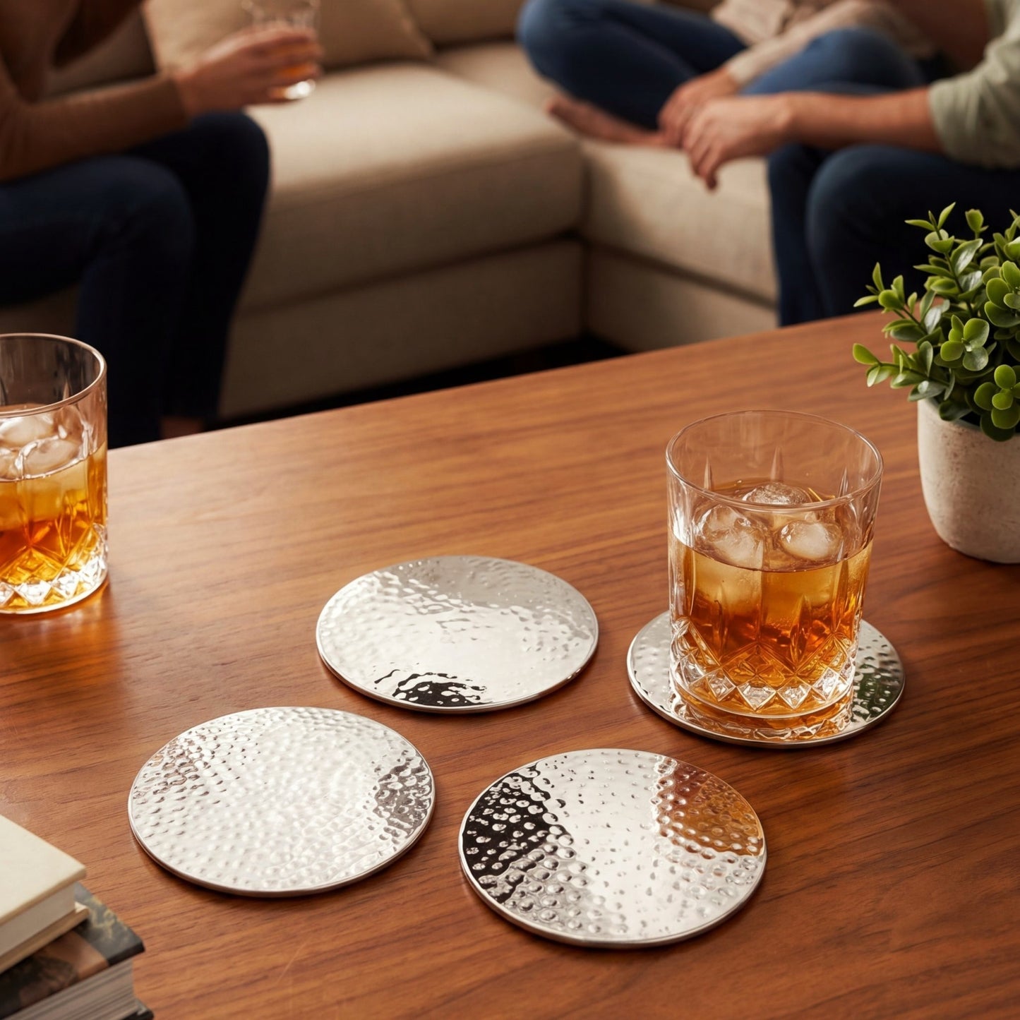 Pearl coasters x 4