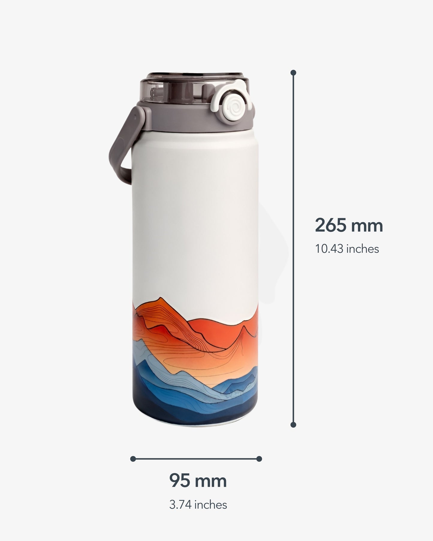 Tank Dunes Edition – flip-lock safety lid prevents spills when in bag or backpack