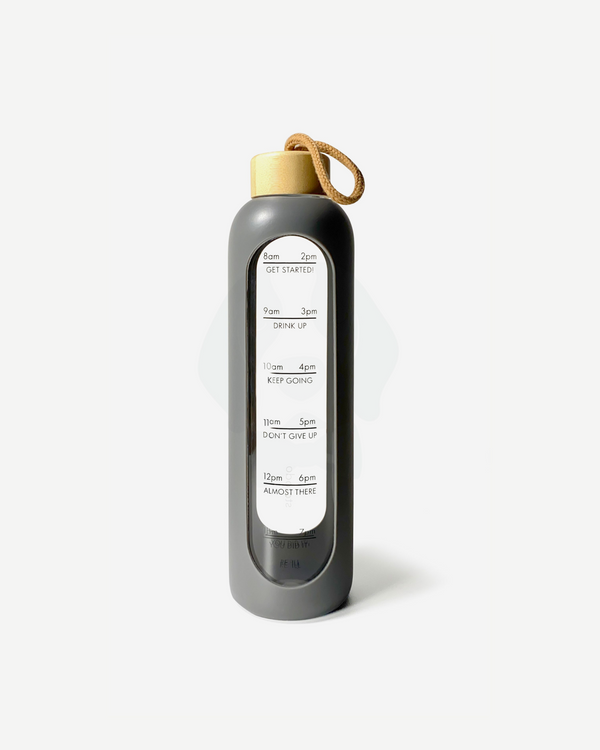 Pillar portable glass bottle