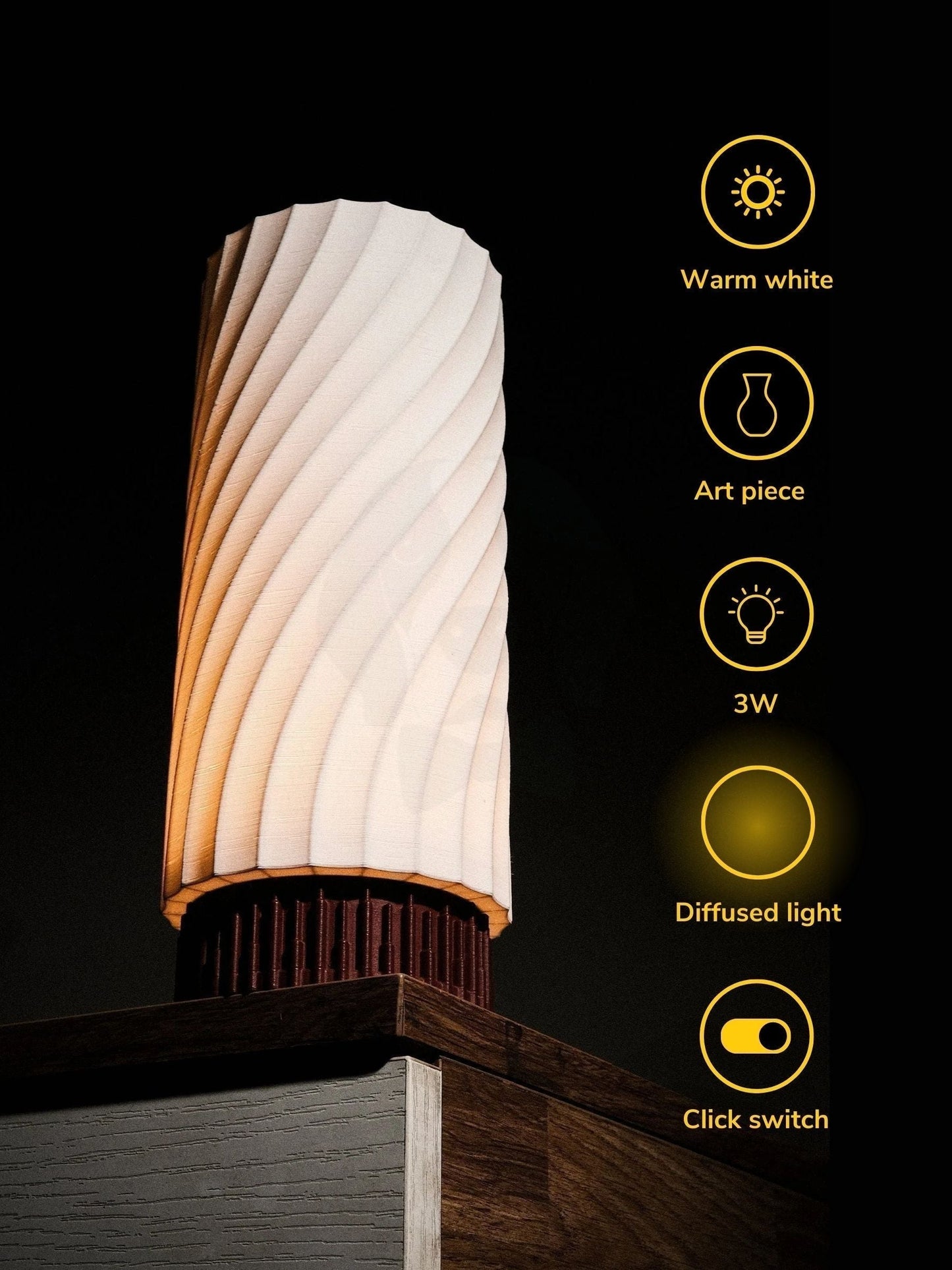 Mizuki Table Lamp – Minimal LED Desk Lamp