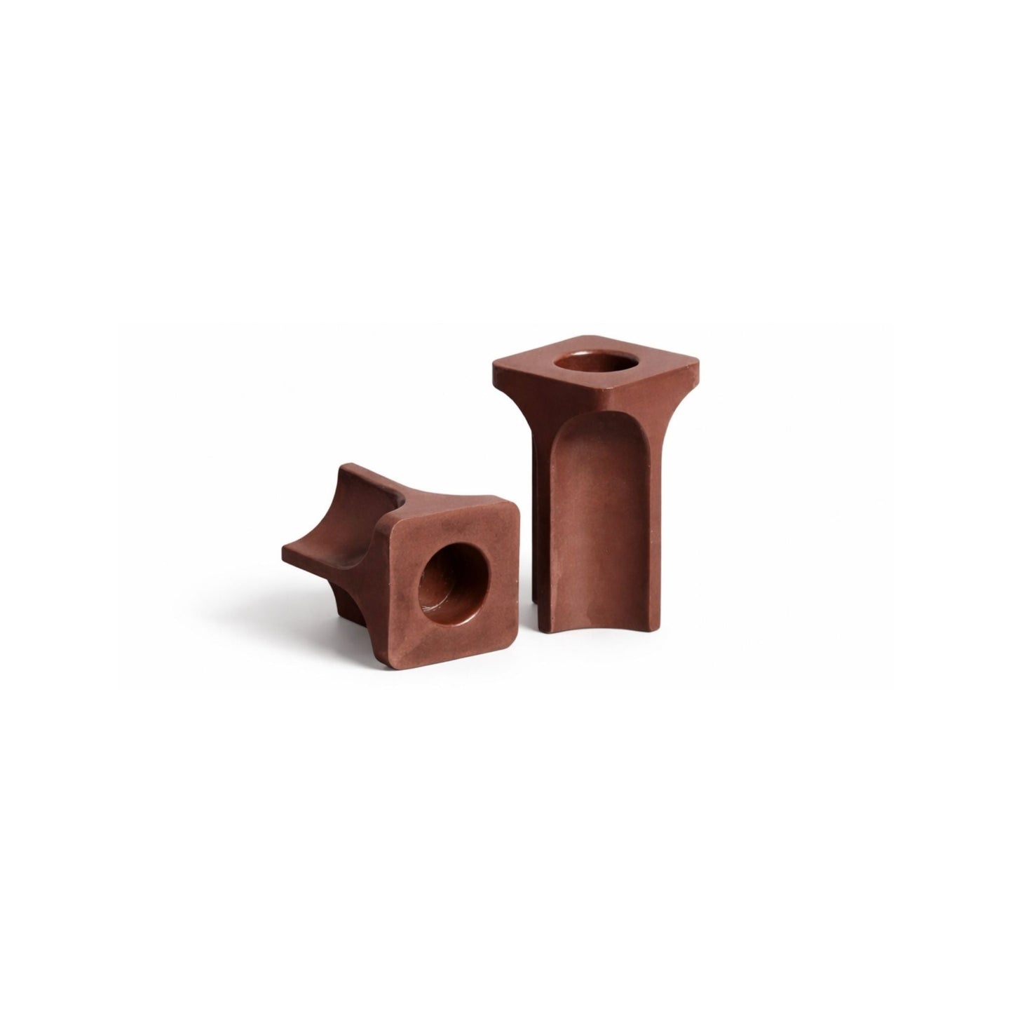 Kiva Candle Holder – Jesmonite Taper Stand, Set of 2