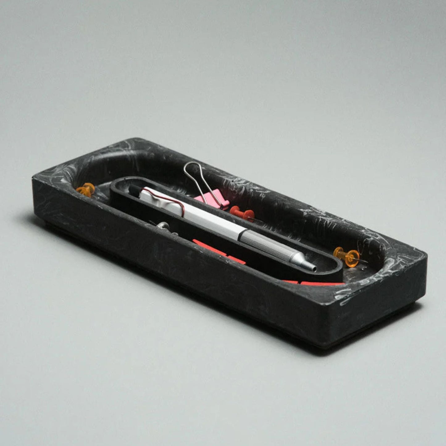 Onyx Tray – Jesmonite Catchall Desk Tray