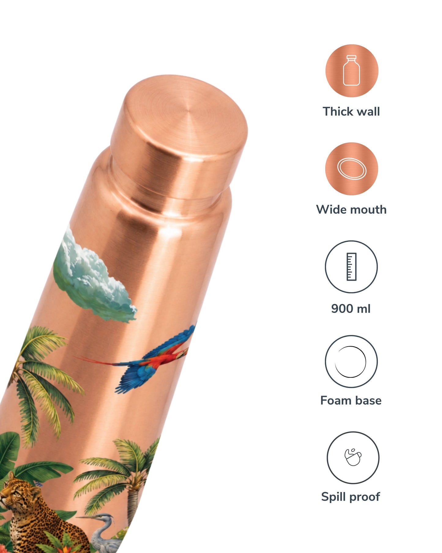 Tropico Pure Copper Water Bottle