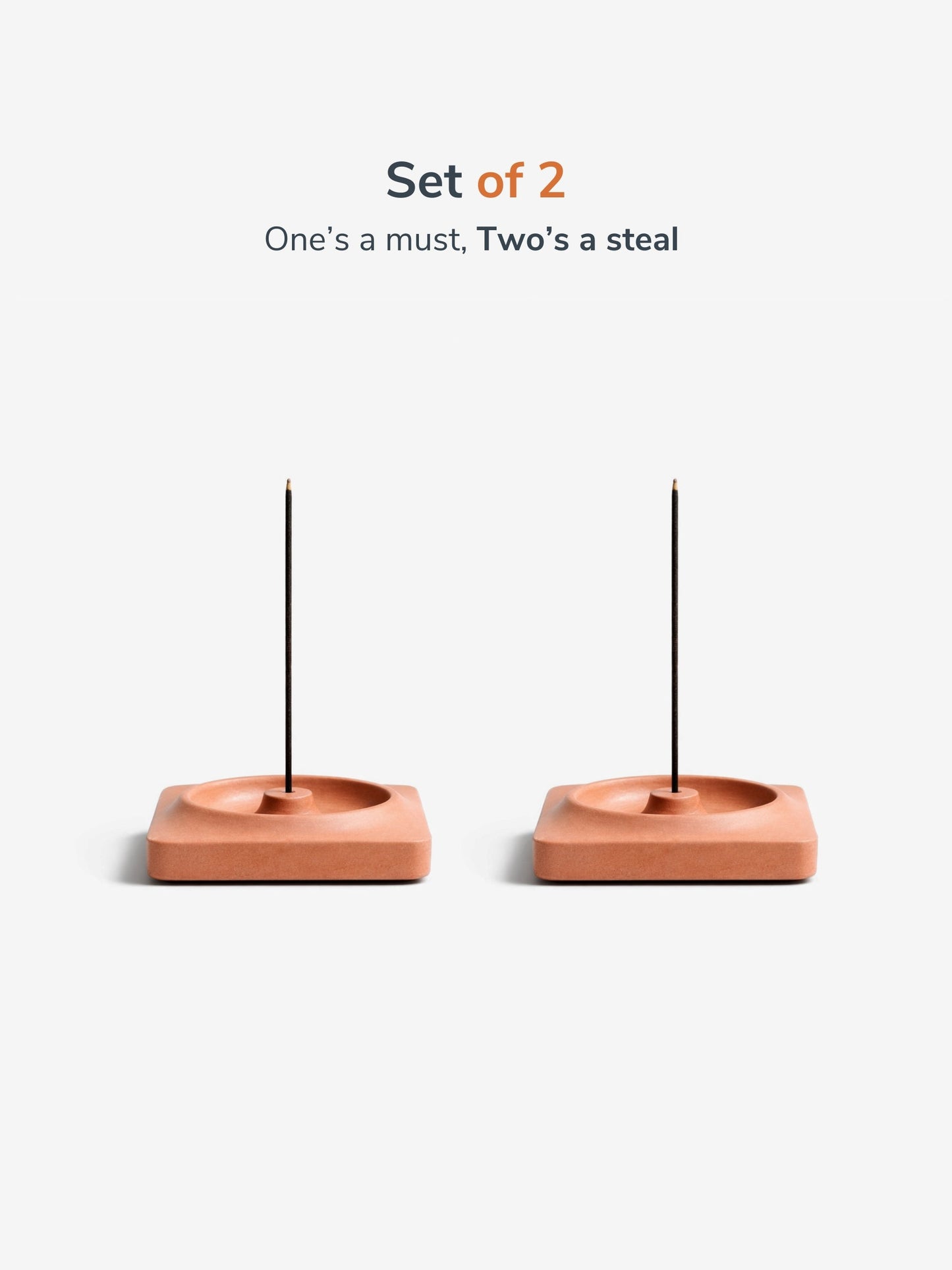 Kaze Incense Holder – Jesmonite Incense Stand, Set of 2