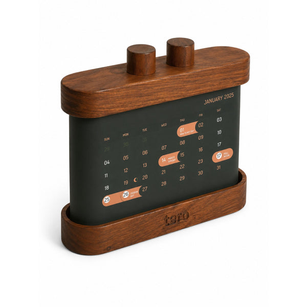 LUNA 2026 Rotating Desk Calendar