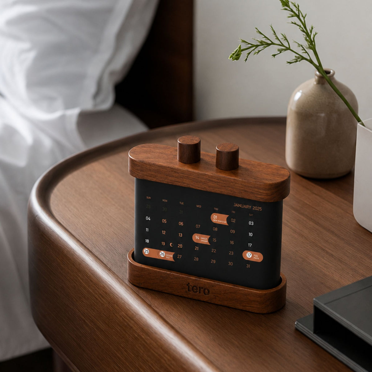 LUNA 2026 Rotating Desk Calendar