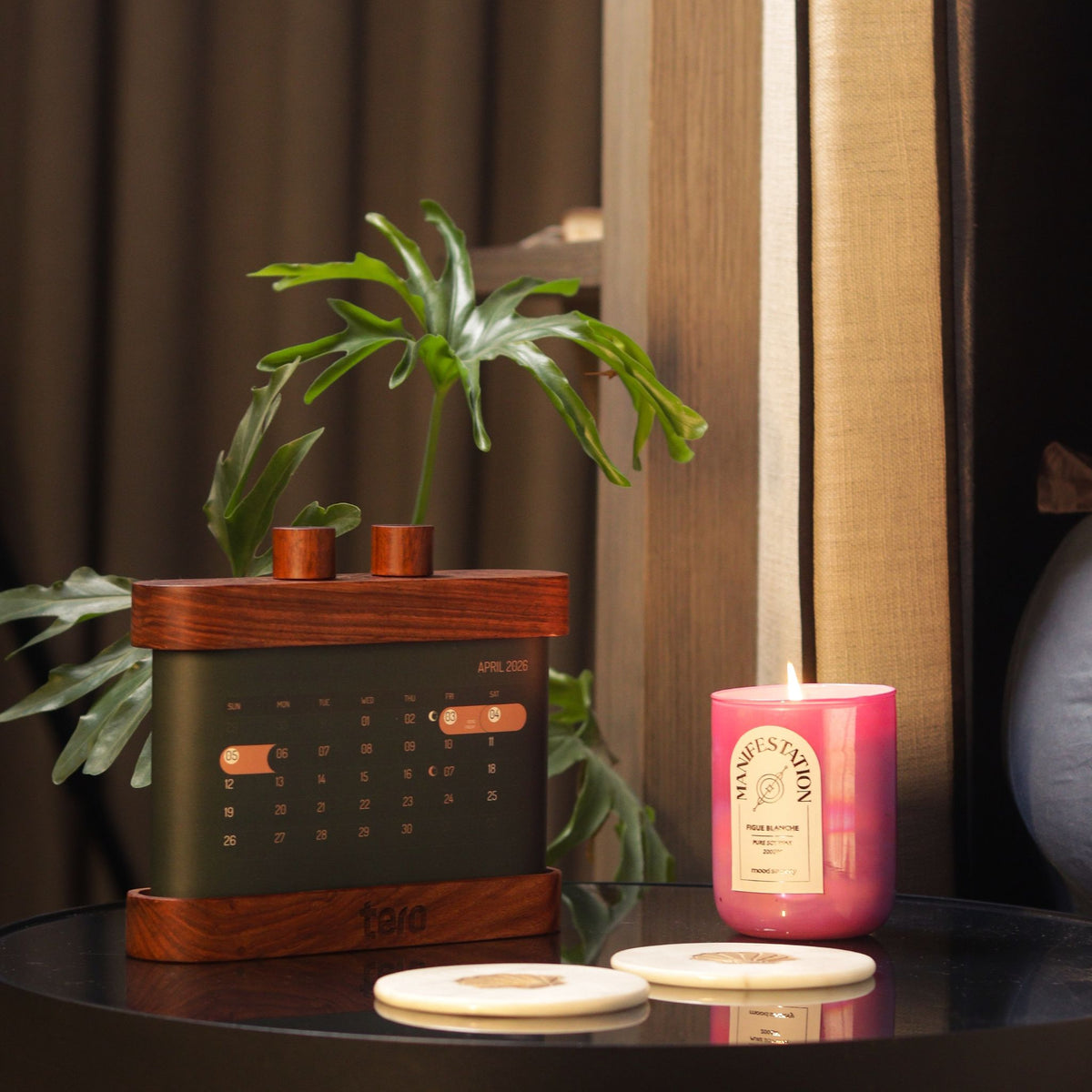 LUNA 2026 Rotating Desk Calendar