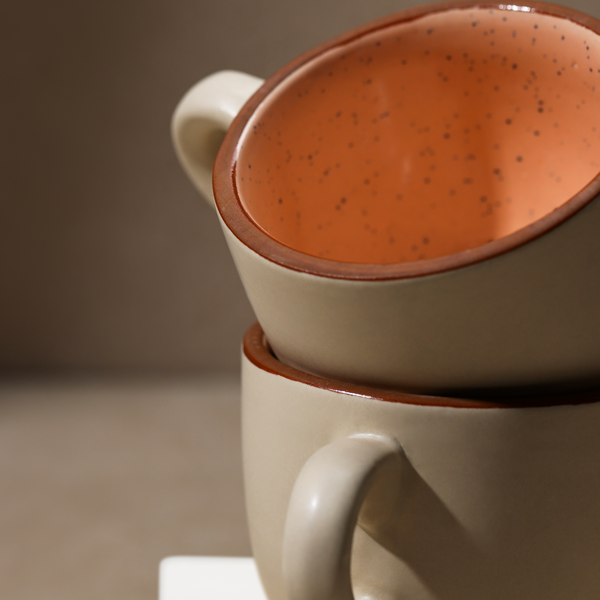 Twin Hue - Handcrafted Ceramic Cup (Set of 2)