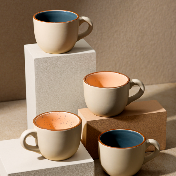 Twin Hue - Handcrafted Ceramic Cup (Set of 2)