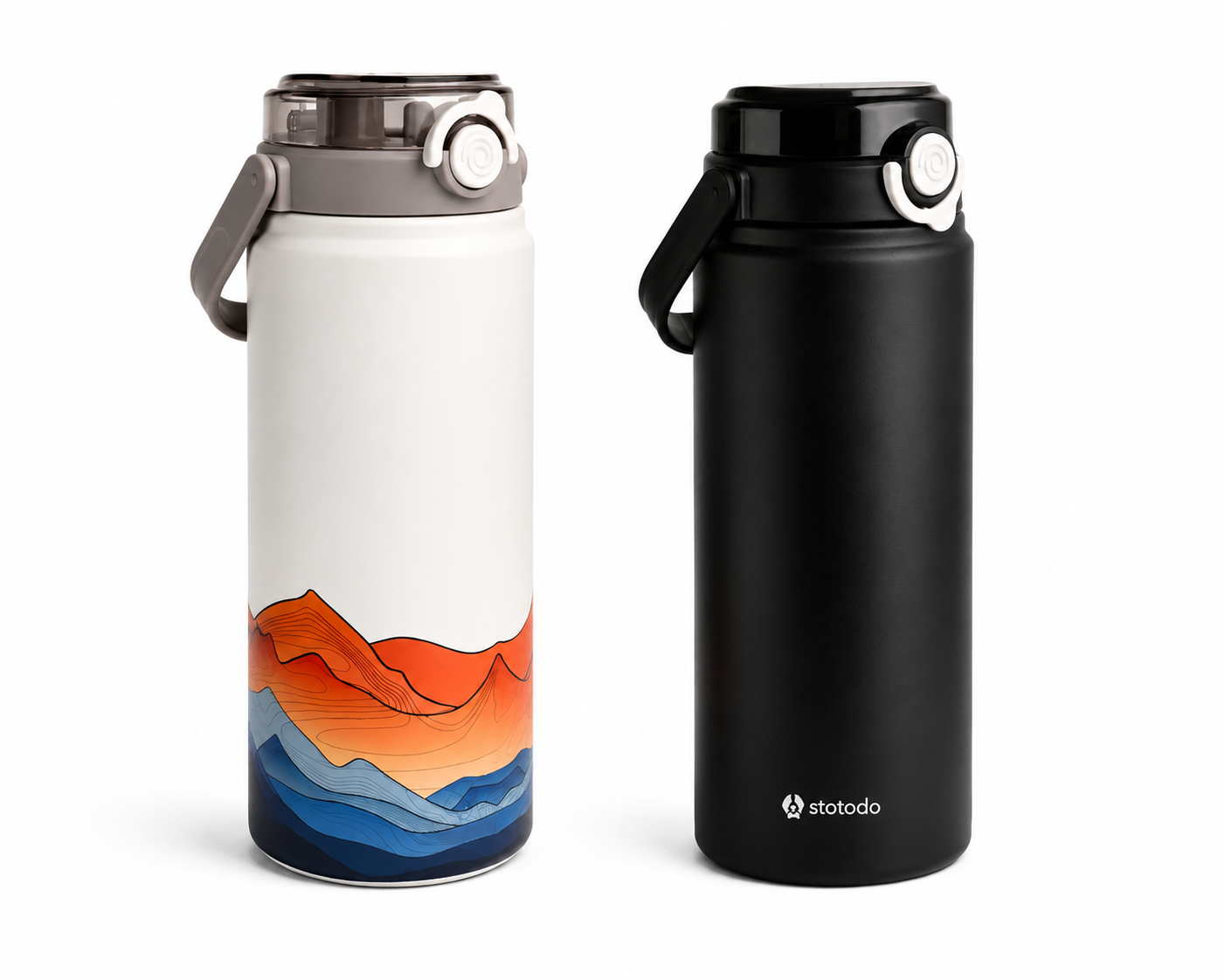 Tank Dunes Edition combo with Tank Black – limited series 1.2L insulated flask set by Stotodo